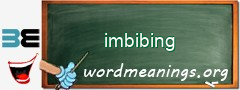 WordMeaning blackboard for imbibing